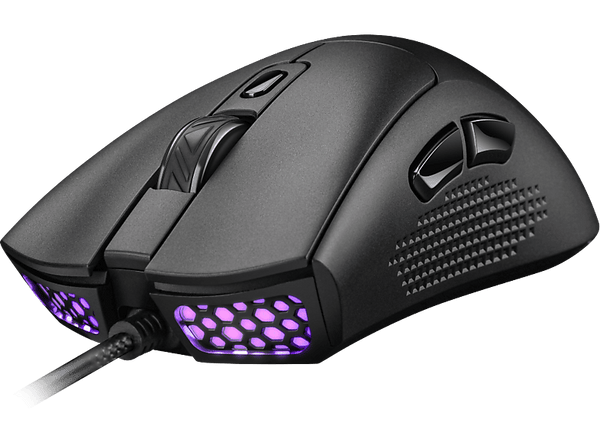 Ratón gaming - Isy IGM-1100, Cable, 7200 dpi, Iluminación LED, Negro