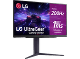 Monitor gaming - LG UltraGear™ 27GS85Q-B, 27 QHD, 200 Hz, 1 ms, IPS, 2x HDMI, AMD FreeSync™, HDR10, Altura ajustable, Negro