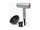 Secador - BaByliss Cosmos, 2100 W, 3 Niveles Temperatura, 2 Velocidades, Difusor incluido, Aire Frío, Plata