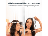 Rizador - Cecotec Surfcare MultiWaves Elite, 5 cabezales, Temperatura regulable, Codo de 90º, Guante térmico y estuche, Negro
