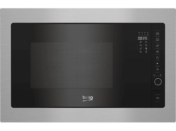 Microondas - Beko BMGB 25332 BG, 900 W, 5 niveles de potencia, 25 l, Inox