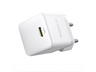 Cargador de pared - Baseus PALM, 20W, Tipo C, Carga ultrarrápida, Control de temperatura, Universal, Blanco Moon