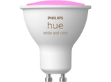 Bombilla inteligente - Philips Hue GU10, Luz Blanca y de Colores, 3W, Compatible con Alexa y Google Home