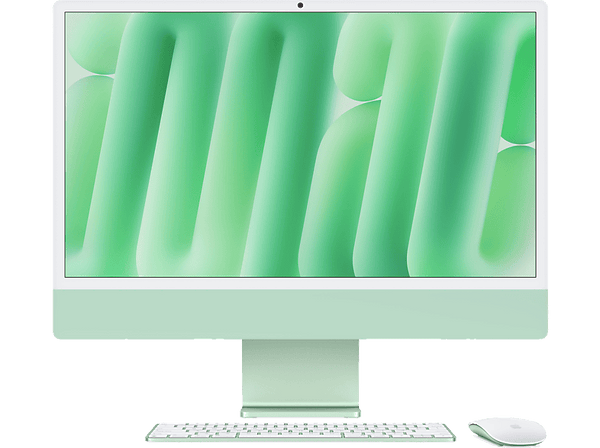 Apple iMac (2024) 24" Retina 4.5K, Chip M4, CPU de 10 núcleos, GPU de 10 núcleos, 16GB de RAM, 512 GB de SSD, Gigabit Ethernet, Verde