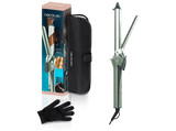 Rizador - Cecotec SurfCare 2500 CurlClip Olive, Cerámica con queratina y argán, 120-200ºC, 5 temperaturas, Calentamiento rápido, Olive