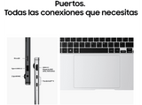 Portátil - Samsung Galaxy Book4 Pro, 16 WQXGA+, Intel® Evo™ Edition Core™ 5-125H, 16GB, 512GB, Arc®, W11H, IA, Gris