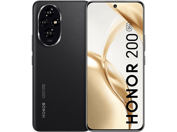 Móvil - Honor 200 5G, Negro, 512 GB, 12 GB RAM, 6.7" AMOLED, Qualcomm® Snapdragon® 7 Gen 3, 5200 mAh, Android