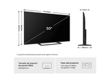 TV QLED 50 - Haier S80G Series H50S80GUX, QLED 4K HDR10, Google TV, AI Picture Quality, Gaming 120Hz, Negro