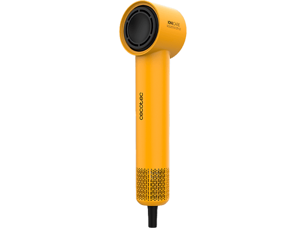 Secador - Cecotec IoniCare RockStar Style Yellow, 1500 W, 4 ajustes temperatura, 3 velocidades, Motor Brushless, 110000 rpm, Difusor incluido, Yellow