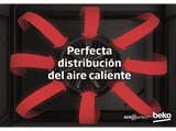 Horno - Beko BBIE18300W, Multifunción, Hidrólisis, 72 l, 59.4 cm, Función vapor, Blanco