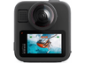 Cámara deportiva - GoPro MAX2, Vídeos 8K 360°, Fotografías 29 MP, Sumergible hasta 5m, Micrófono, Wi-Fi, Negro