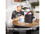 Altavoz inalámbrico - Marshall Stockwell III, Sonido True Stereophonic de 360°, Resistente al polvo y al agua, 40h autonomía, Black & Brass