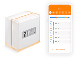 Termostato - Netatmo NTH01-EN-EU, Inteligente, Wi-Fi, Calefacción individual, Ahorro/Eco/Confort, Blanco