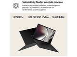 Portátil - LG Gram 16U55U-G.AU75BN, 16 WUXGA Copilot+ PC, AMD Ryzen™ AI 7 445 50 TOPS, 16GB RAM, 512 GB SSD, Windows 11 Home, Sin cargador