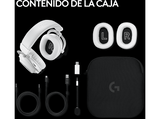 Auriculares gaming - Logitech G Pro X 2, Inalámbrico, Bluetooth, Transductor de grafeno, 7.1 DTS, PC/PlayStation/Nintendo, Blanco