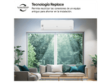 Aire acondicionado Split 1 x 1 - LG PLUSWF18X, 4300 fg/h, Gold Fin™, Tecnología Replace, Wi-Fi, Blanco