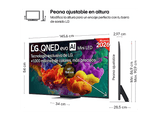 TV QNED Mini LED 65 - LG 65QNED86B6B, UHD 4K, Procesador Inteligente α8 AI Processor 4K Gen3, Smart TV, DVB-T2 (H.265), Negro