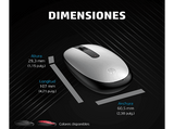 Ratón inalámbrico - HP 240, Bluetooth 5.1, 1600 dpi, Blanco Lunar