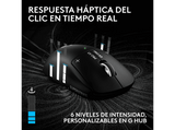 Ratón gaming - Logitech G Pro X3 Superstrike, Inalámbrico, 48.000ppp, Sensor Hero 2, Lightspeed-BT, Sistema respuesta háptica, 135hrs, PC-Mac, Negro