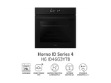 Horno - Haier H6 ID46G3YTB ID Series 4, Multifunción, Sistema de limpieza integrado, 78 l, 59.5 cm, Negro