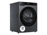 Lavadora carga frontal - Haier HW90-BP14357GTUS, 9kg, 1400 rpm, 15 Programas, Opción Vapor, Inverter, Inox