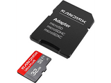 Tarjeta Micro SD - SANDISK Ultra PLUS, 32 GB, 130 MB/s, UHS-I, V10, A1, C10, Adaptador SD, Full HD, Gris