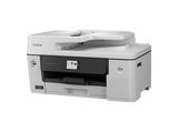Impresora multifunción tinta - Brother MFC-J6760DW, A4 / A3, WiFi, 31 ppm, Pantalla Táctil de 6,8 cm, Doble Cara Automática, Blanco
