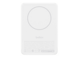 Powerbank - Belkin BPD016hqWH, 10000 mAh, 2x USB-C, Carga inalámbrica Qi2, Blanco