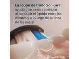 Recambio para cepillo dental - Philips Optimal White HX6063/88 , Cabezal Sonicare, Pack 2+1, Blanqueador, Control antiplaca, Suavidad media, Negro