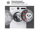 Lavadora carga frontal - LG F4X7509TWS, 9 kg, 1400 rpm, 23 programas, TurboWash 360º, Autodosificación, Blanco