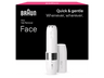 Depiladora facial - Braun Face Mini Rasuradora FS1000, Rápida y suave, Fácil de llevar, Luz Smartlight, Blanco