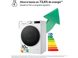 Lavadora carga frontal - LG F2WR5S08AGW, Serie fondo especial 500, 8 kg, 1200 rpm, 12 programas,  AI Direct Drive™, Steam™, Blanco