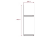 Frigorífico dos puertas - Teka RTF 3210, Estático, 159 cm, 235 l, Cajón FreshBox, Iluminación LED, Blanco