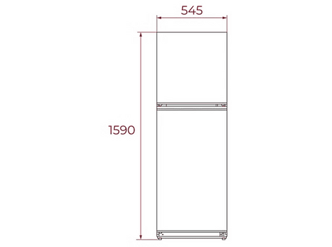 Frigorífico dos puertas - Teka RTF 3210, Estático, 159 cm, 235 l, Cajón FreshBox, Iluminación LED, Blanco