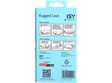 Funda - Isy ISC 6100, Apple, iPhone 15, Resistente a Golpes, Soporte Plegable Integrado, Negro