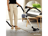 Aspirador con bolsa - Nilfisk Bright Home Plus, 750 W, 3.7 l, Filtración HEPA 14, Negro