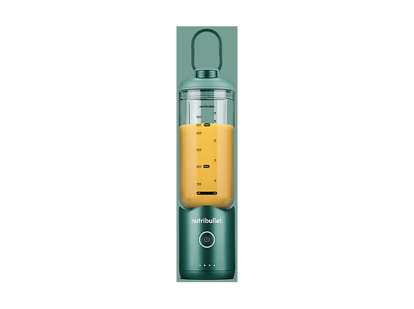 Batidora de vaso - nutribullet Flex Portable, Batidora personal, Vaso portátil, 7.4 V, 590 ml, Cable USB-C, Verde bosque
