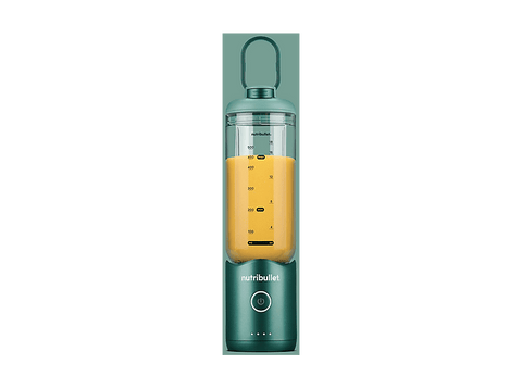 Batidora de vaso - nutribullet Flex Portable, Batidora personal, Vaso portátil, 7.4 V, 590 ml, Cable USB-C, Verde bosque