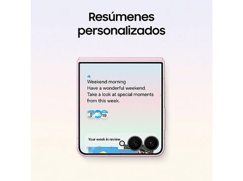 Móvil - Samsung Galaxy Z Flip8, Rosa, 256 GB, 12 GB RAM, 6.9