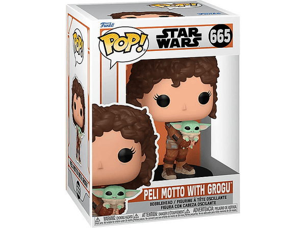 Figura Funko Pop! - Star Wars : Peli Motto & Grogu, Vinilo, 10 cm