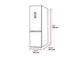 Frigorífico combi - Haier HTR3620ANMG, No Frost, 205 cm, 414 l, Fresh 0°C Zone, LED interior, Inox