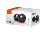 Altavoces para PC - Creative Pebble SE, Iluminación RGB, USB-C, plug-and-play, Negro