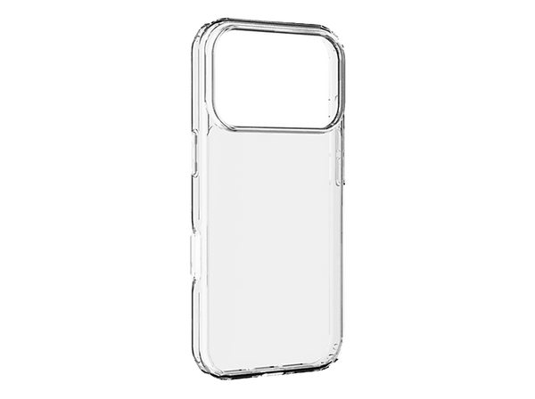 Funda móvil - CellularLine CLEAR STRONG, Para iPhone 17 Pro, Rígida, Ultrarresistente, Antibacteriana, Certificación Military Test, Transparente