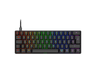 Teclado gaming - ISY IGK-5100-WT-ES, Mini RGB, Mecánico, Cable, Teclas iluminadas, Negro