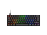 Teclado gaming - ISY IGK-5100-WT-ES, Mini RGB, Mecánico, Cable, Teclas iluminadas, Negro