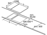 Placa modular - Bosch PIB375FB1E, 2 zonas, Inducción, 21 cm, Negro