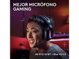 Auriculares gaming - Logitech G G522, RGB, Personalizable, Lightspeed/Bluetooth/USB, Micrófono extraíble, Transductores ProG, PC/Mac/PS5, Negro