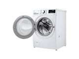 Lavadora carga frontal - LG F1P1CY2W, 17 kg, 1100 rpm, 14 Programas, Blanco Marfil