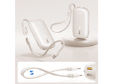 Powerbank - Baseus EnerFill  FC21 Qpow 3, 10000mAh, 22.5W, Carga rápida, Con cable  USB-C a iP, Natural Titanium