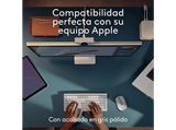 Ratón inalámbrico - Logitech MX Anywhere 3S para Mac, Bluetooth, 8000 DPI, Multidispositivo, Carga rápida, Botones personalizables, Blanco